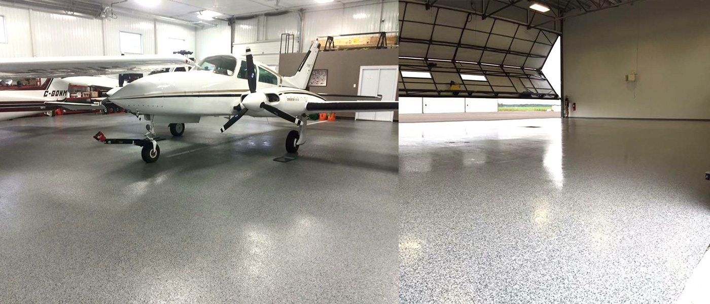 aviation hangers epoxy flooring