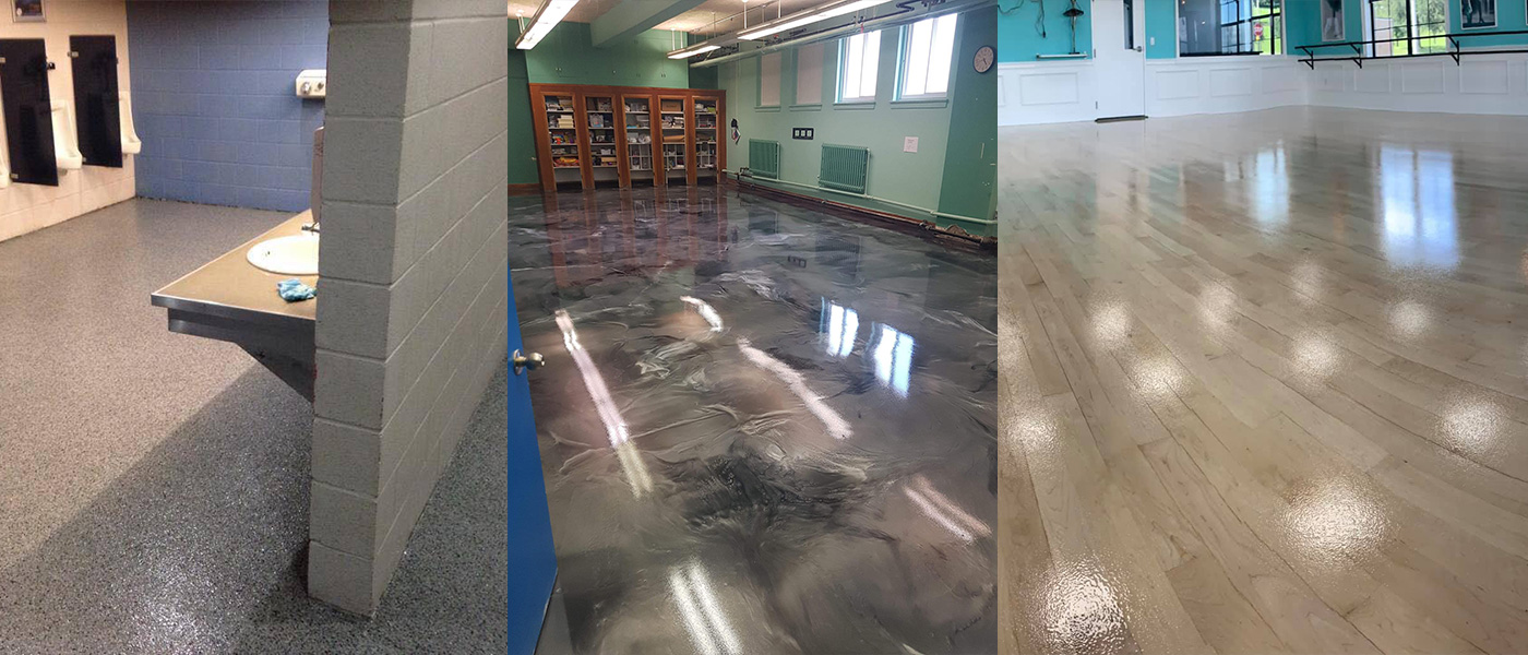 School and education epoxy flooring